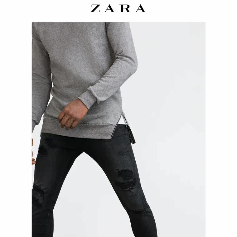 ZARA 男装 拉链饰运动衫 00722317803