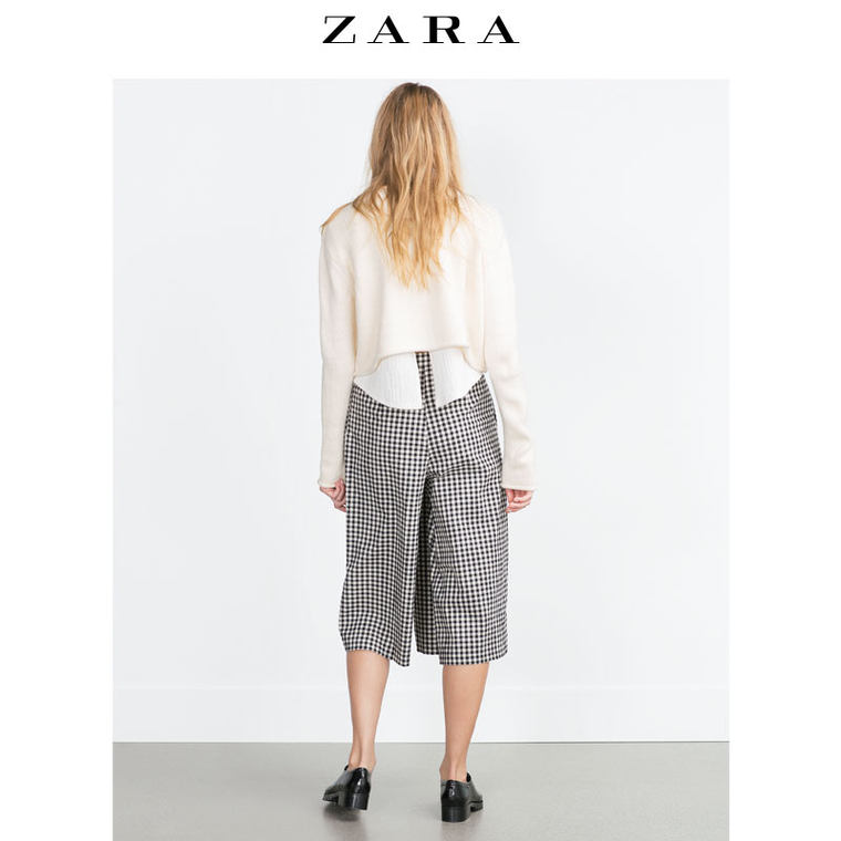 ZARA TRF 女装 格子短裙裤 08342301064