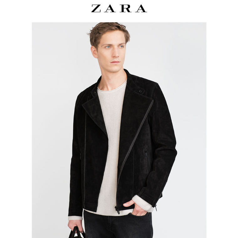 ZARA 男装 野猪皮夹克 00706336800