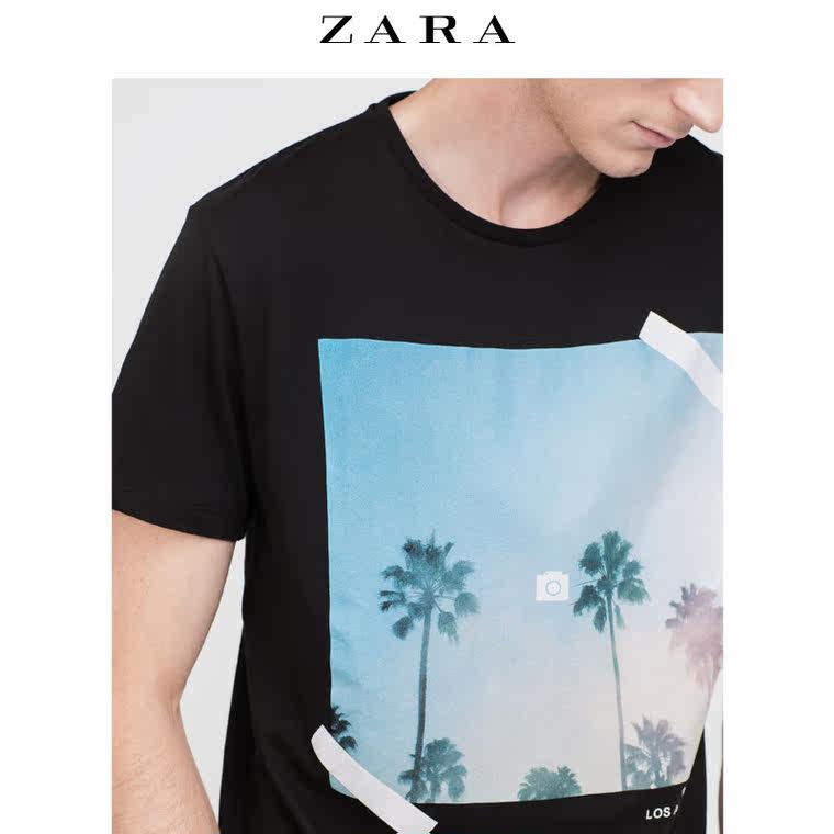 ZARA 男装 印花 T 恤 00679305800