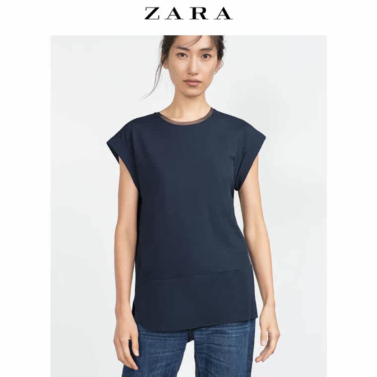 ZARA 女装 圆领 T 恤 05580825401