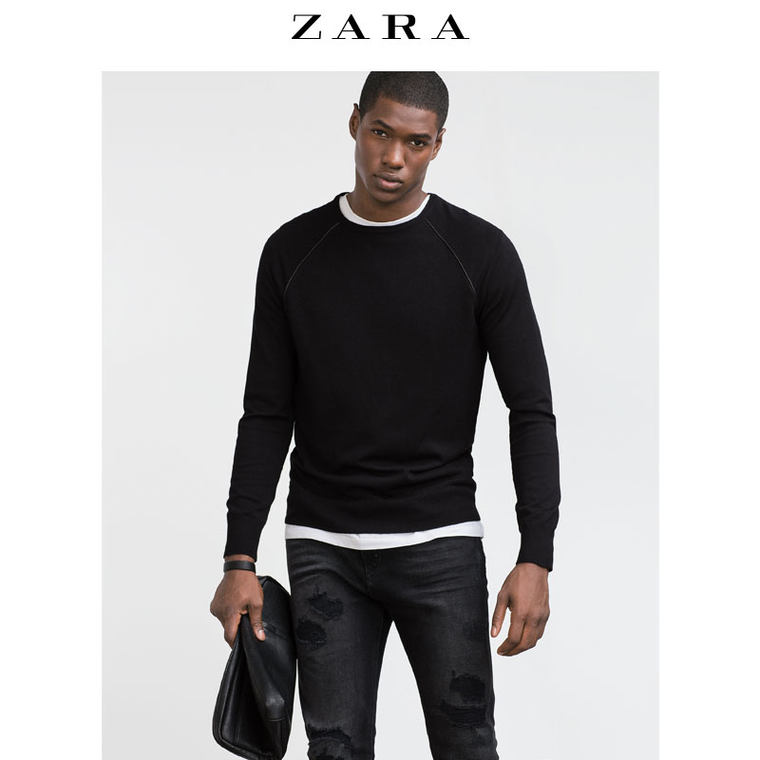 ZARA 男装 粘纤针织衫 05755303800