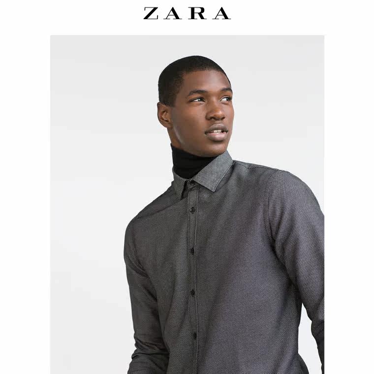 ZARA 男装 纹理碎花衬衫 03894302800