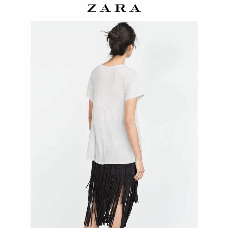 ZARA 女装 基本款街头 T 恤 01198221827