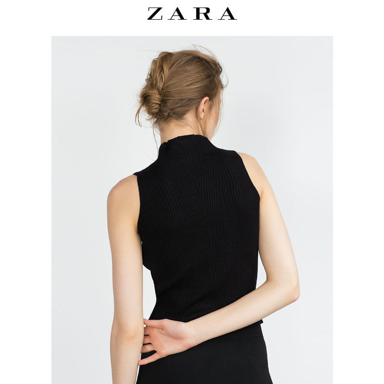 ZARA 女装 挂脖领上衣  00367101800