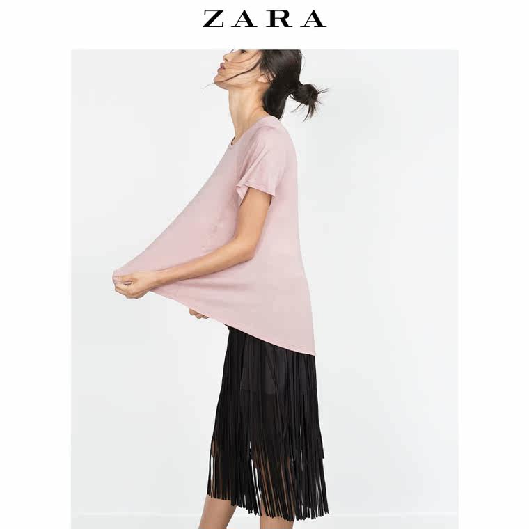 ZARA 女装 基本款街头 T 恤 01198221645