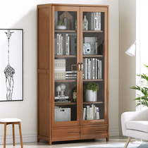 Bookshelf Racks Modern Nordic Landing Briefs Children Multilayer Whole Wall Bookcase Full Solid Wood Simple Economical Type