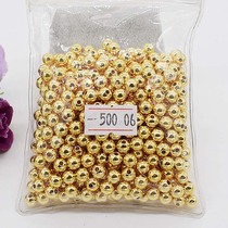DIY beaded material imported from the United States 14K gold gold accessories smooth small gold beads scattered beads do not fade jewelry materials