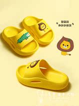 Japanese waterproof childrens slippers summer Boys Indoor non-slip soft bottom cartoon bathroom children baby sandals women