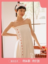 Japanese GP bath towel can be worn can be wrapped in household Womens cotton absorbent quick-drying non-hair hairdressing bath towel