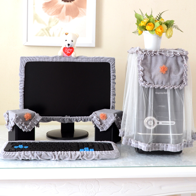Cloth Computer Dust Cover Protective Cover Cute Plush Five Piece