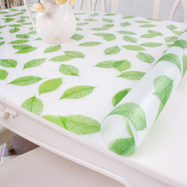 Small fresh wind pvc soft glass table mat Plastic tablecloth Waterproof leave-in tablecloth Frosted crystal plate coffee table mat