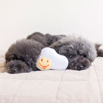 Japan imported pet dog dog toy idog plush smiling poached egg does not sound
