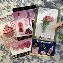 Wanton Forest original American vintage decorative poster cake Tulip ins wind steam wave bedroom background wall sticker