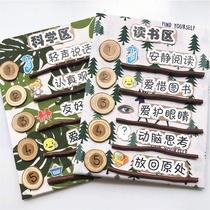 Kindergarten Regional Rules Card Forest Department District Corner Card Regional Rules Small Class Area Entry Zone Card Area Card Hangtag