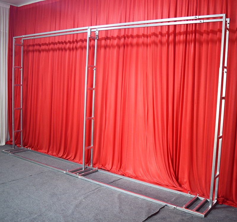 婚庆婚礼广告迎宾合影区舞台道具简易快装喷绘布伸缩桁架背景架子