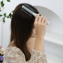Volume Hair Straight Hair Comb Hair Salon Hairdresser Home Round Roll Comb Soft Tooth Comb Female Inner Button Blow Molding Liu Hai Pear Flower Comb