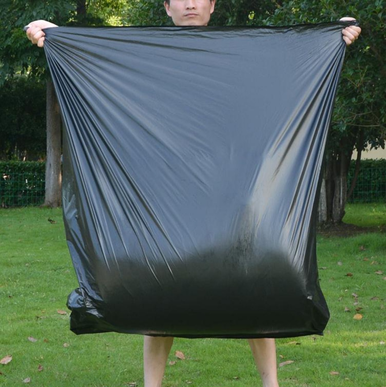 超大号80*112黑色塑料袋垃圾袋家用加厚手提式背心袋除螨虫打包袋