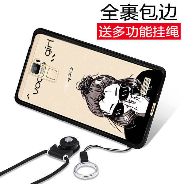 双波 oppor7plus手机壳防摔个性创意r7plus手机壳男女款挂绳硅胶产品展示图1