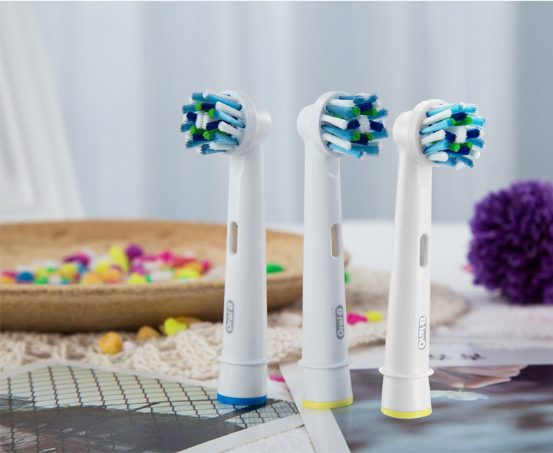 德国版braun/博朗 欧乐b/oral-b成人电动牙刷头4/5只装替换牙刷头