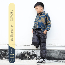 Cola home 2020 winter new childrens down pants boys and girls baby thickened outside wear winter clothes baby class A