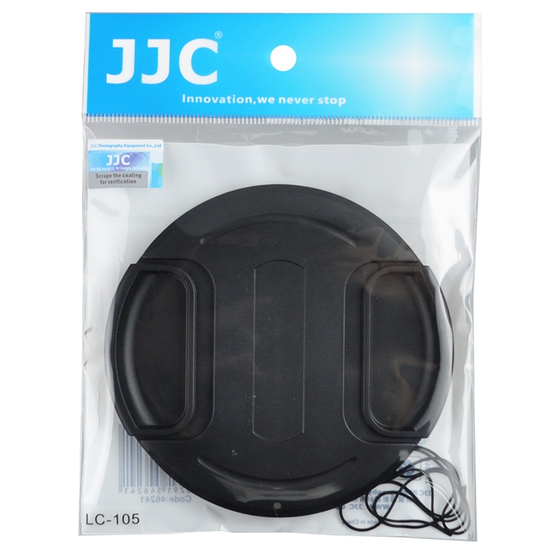 jjc lens cap 105mm caliber suitable for sigma 150-600mm large caliber 120-300 middle pinch anti-lost rope large lens cap