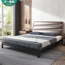 Nordic iron bed double bed iron frame bed modern minimalist ins net red 1 5m1 8m iron bed single bed 1 2