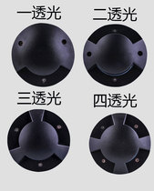 Buried light LED light transparent garden light lawn light garden grass light corner light colorful IP67 waterproof buried light