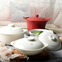 Casserole stew pot high temperature resistant crock soup pot ceramic small casserole pot home open fire gas soup pot
