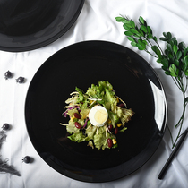 12-inch super large plate Nordic simple style Western restaurant creative ceramic plate household dish dumpling plate fish head plate