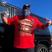 Nuclear Explosion Tide Trump 2022 New Years Canon Festive Grand Red Gold Coin Open Weight-pound Pure Cotton Casual Short Sleeve T-shirt