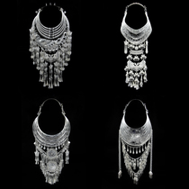 Ma Ru Miao silver collar Neck ring Collar necklace Pressed collar pendant Ethnic minority clothing accessories pendant atmospheric