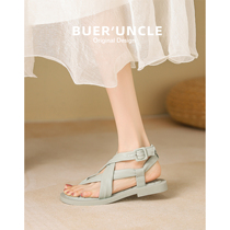 Clip Toe Romana Sandals Women 2022 New Fashion Little Crowddesign Fairy Wind 100 Hitch Casual Non-slip Flat Bottom Shoes