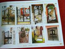 Wrought iron book wrought iron design book Wrought iron stair gate air conditioning cover fence railing fence effect picture