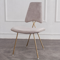 Nordic ins net red chair gold modern minimalist comb Makeup Chair Iron Art Dining Chair Princess Chair Milk Tea Shop Medecor Chair