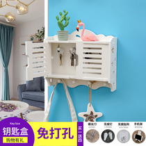 Creative key storage box door porch living room home hanging wall Wall desktop