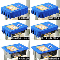 School table set fresh Korean primary school desk cover new desk chair cloth set kindergarten single desk tablecloth