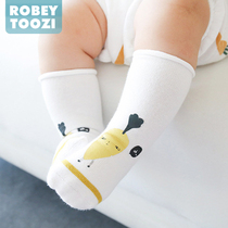 Baby socks spring and autumn and winter pure cotton 0-1-3 years old 6 months baby male and female newborn children medium stockings