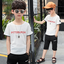 6 Children's Clothing Boys Summer 2022 New Big Kids 9 Sets 10 Summer 13 Korean Style Boys Short Sleeve 15 Years Fashion