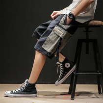 Summer day long handmade shorts men gain weight and increase bandwidth loose and leisure pants fat pants and half pants