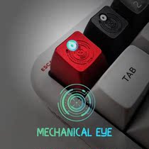 M7 mechanical pupil personality creative Key cap customized aluminum alloy anode metal transparent resin SA height