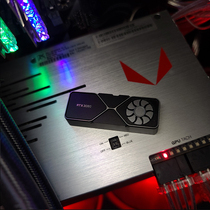 HolyOOPS RTX3080 Rotating Graphics Metal Personality Key Cap Gaming Mechanical Keyboard Key Cap