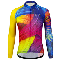 CNRIDE road mountain bike spring new long-sleeved cycling suit with perspiration and quick-drying breathable top