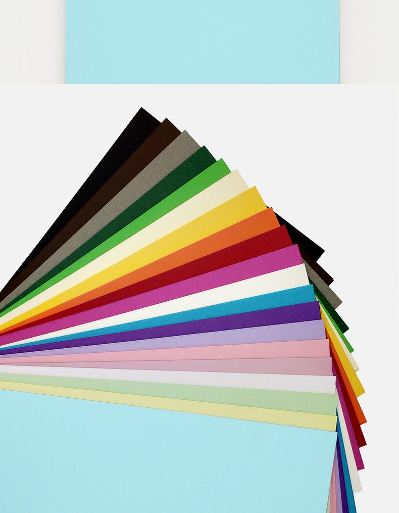 a4彩色卡纸厚手工大张幼儿园350g卡片纸粉红硬卡纸彩卡加厚卡纸黑色