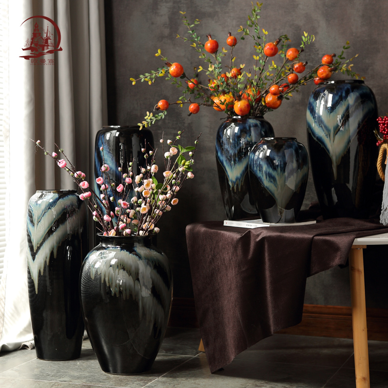 Jingdezhen European large vases, I and contracted sitting room TV ark, household flower arranging, creative ceramic furnishing articles