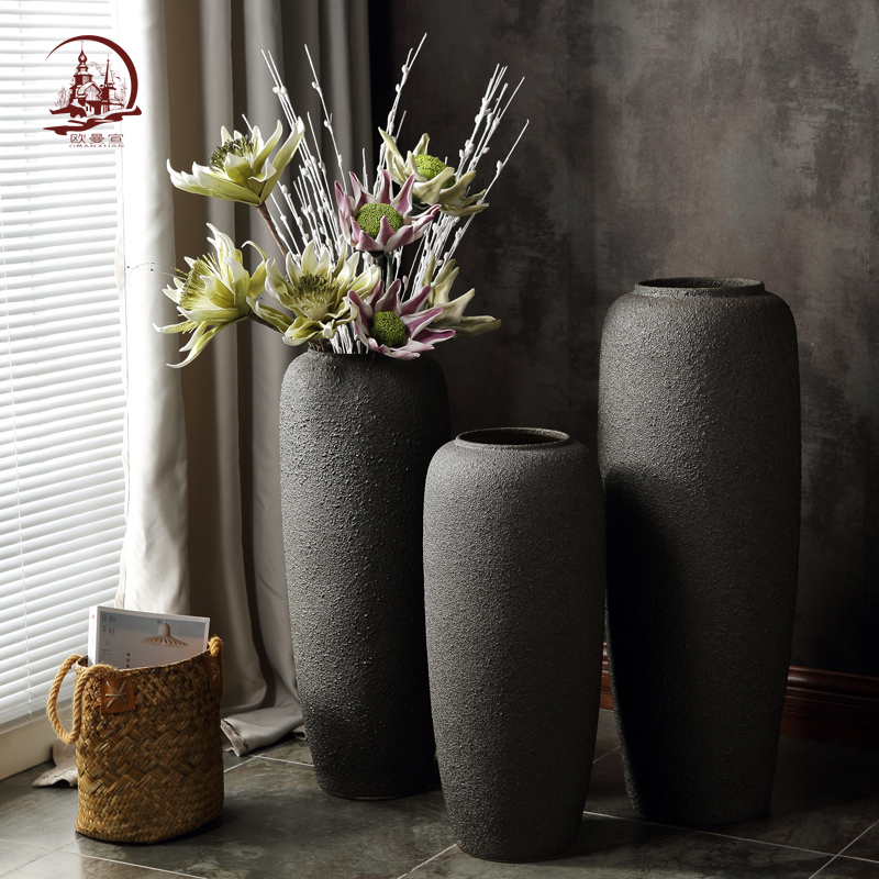 Jingdezhen ceramic restoring ancient ways do old ground insert large vase sitting room decoration to the hotel porch flower implement home furnishing articles