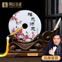 Jade safe buckle creative pen holder ornaments Teachers Day gift souvenir custom office study ornaments practical