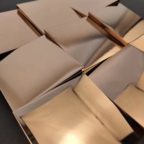 Simple modern small square metal wall brick rose stainless steel bump mosaic mirror TV background wall KTV