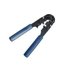 Single-mouth network wire crimping pliers HT-210C single use crystal head crimping tool network pressing wire recording exfoliating pliers