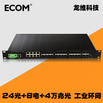 Three layers 24 light 8 Electric 40 thousand one trillion Convergence ring net Industrial switch An anti-lightning one thousand trillion optical fiber rack computer enclosure